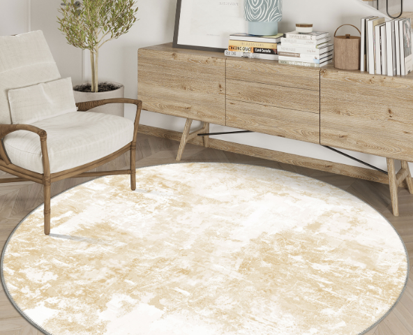 150x150 round rugs are ideal for adding a soft touch to cosy corners and compact spaces.