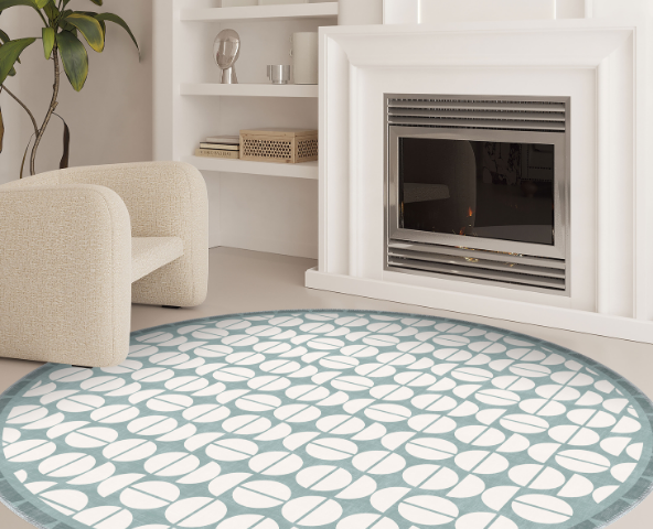 160x160 round rugs bring a sense of harmony to medium-sized spaces