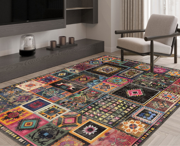 Kilim rugs offer bold patterns and rich heritage.