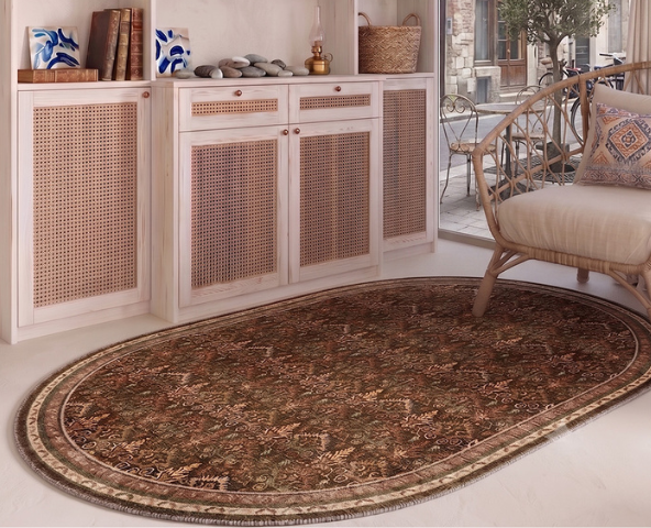80 x 120 cm oval rugs for soft curves and elegant styling.