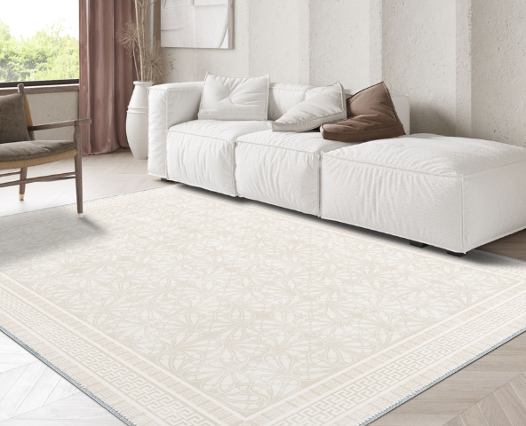 Minimalist rugs make your living space serene.