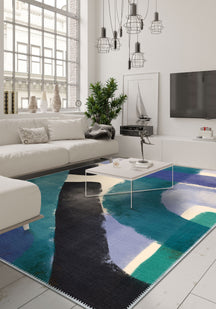 Aleron Purple Teal Rug