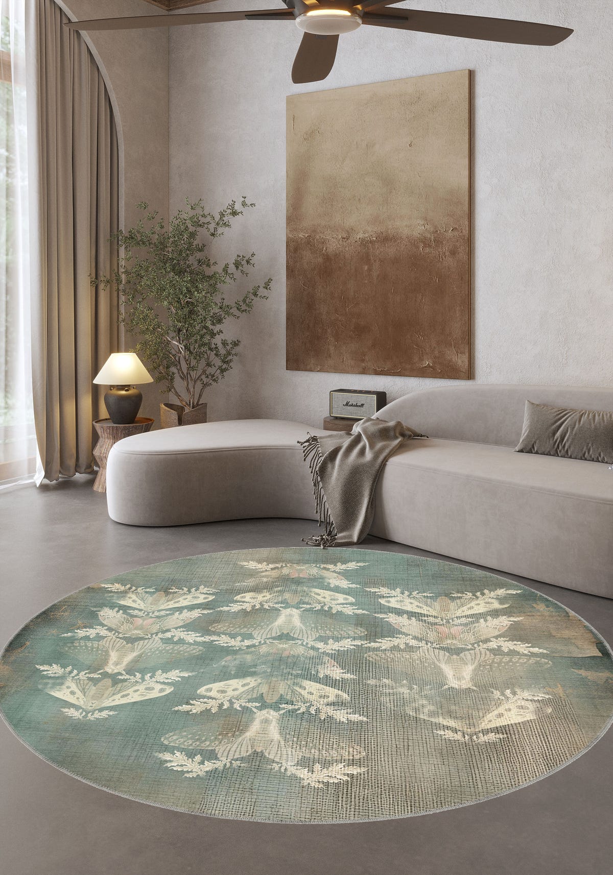 Celestia Washable Butterfly Rug