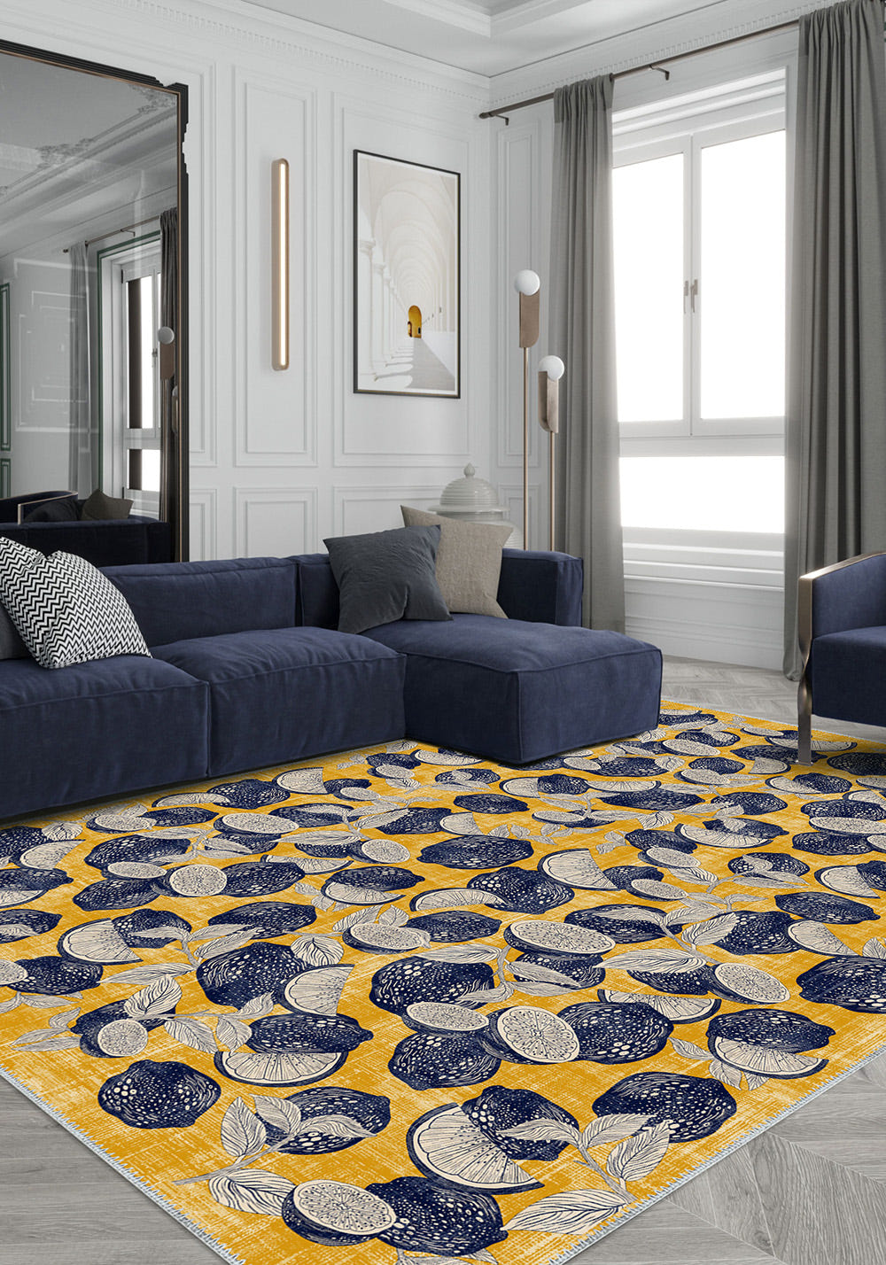Capri Yellow Citrus Rug