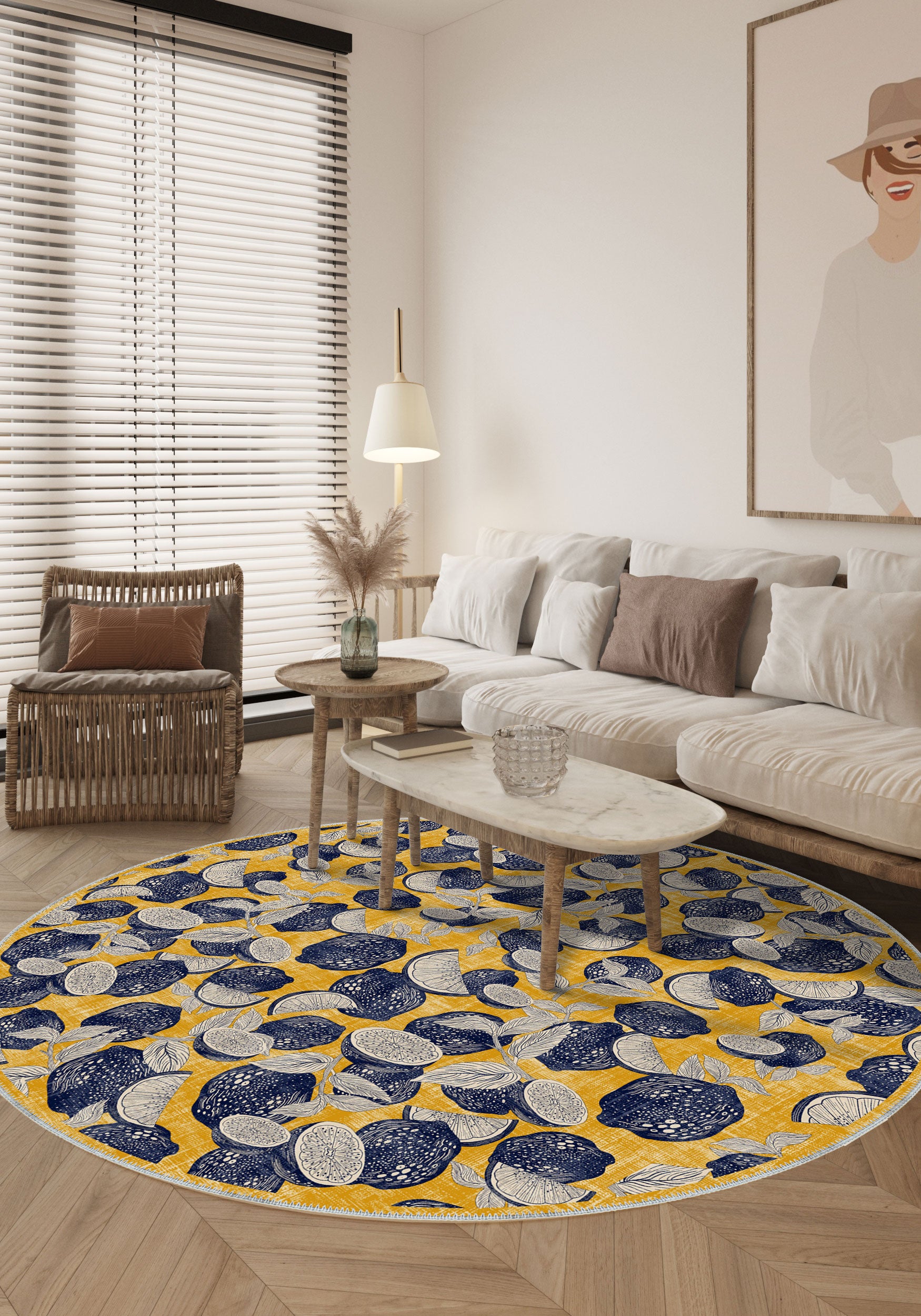 Capri Yellow Citrus Rug