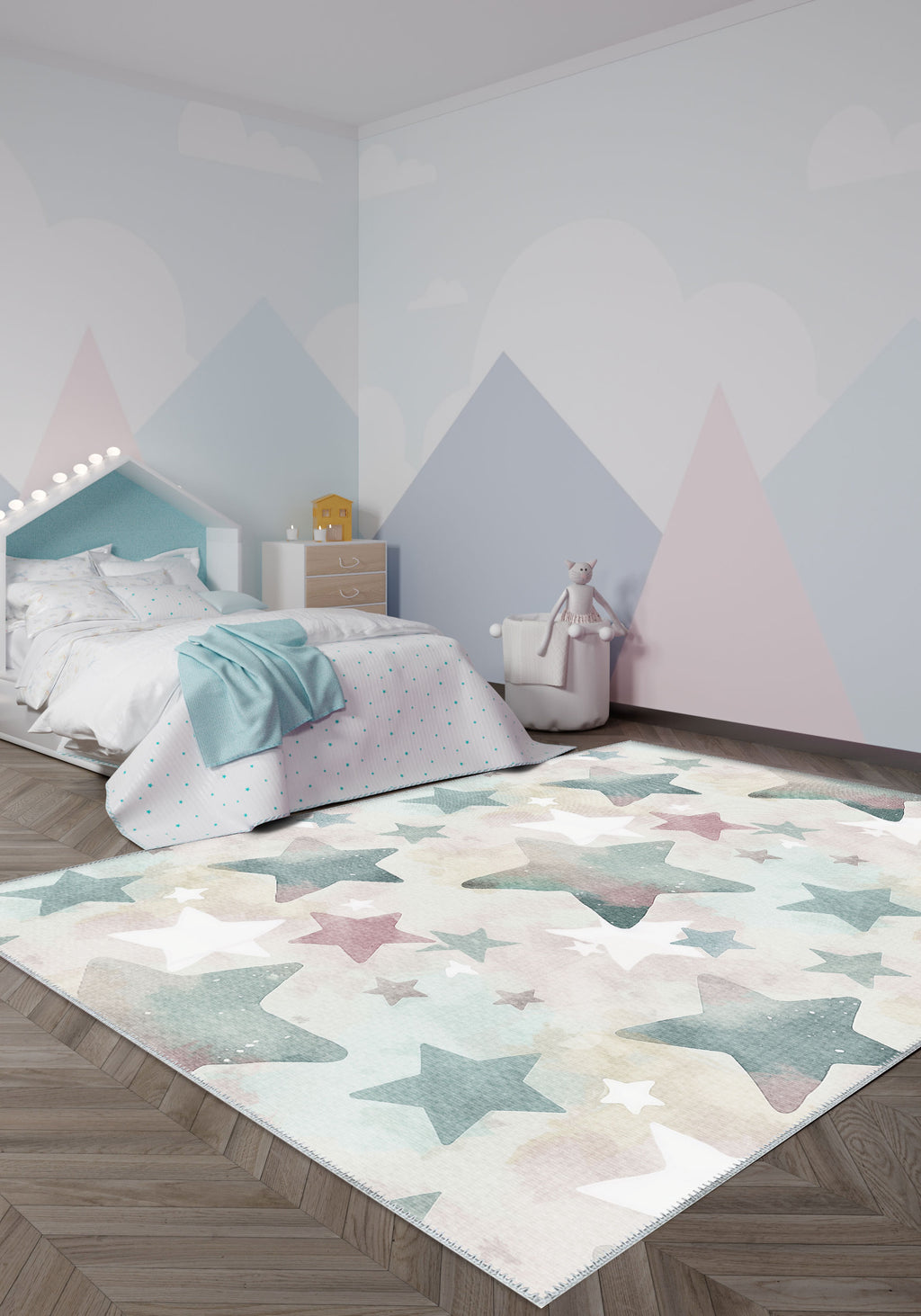 Stella Washable Kids Star Rug
