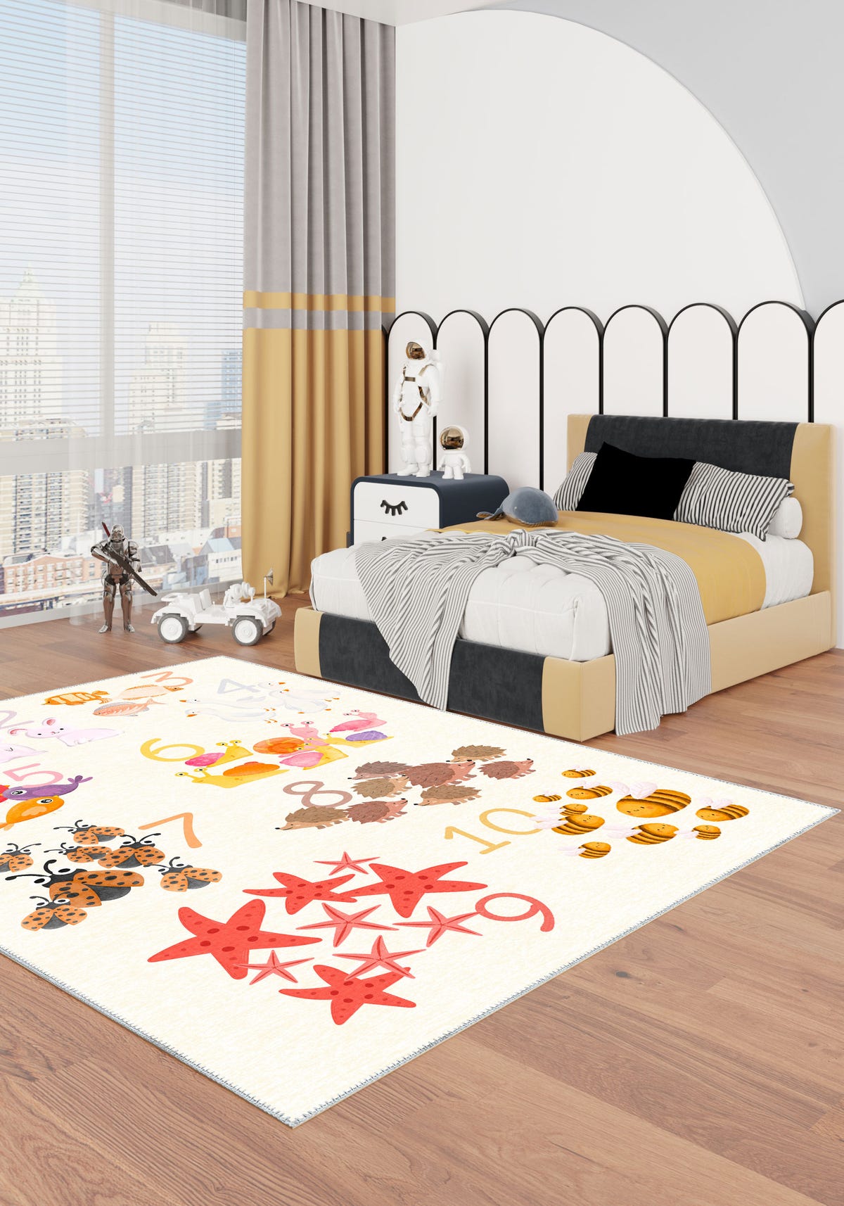 Learn to Count Kids Room Rug