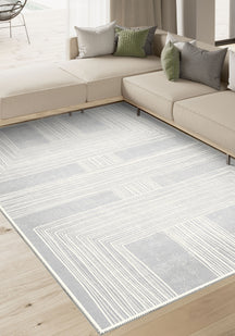 Charles Grey Geometric Rug