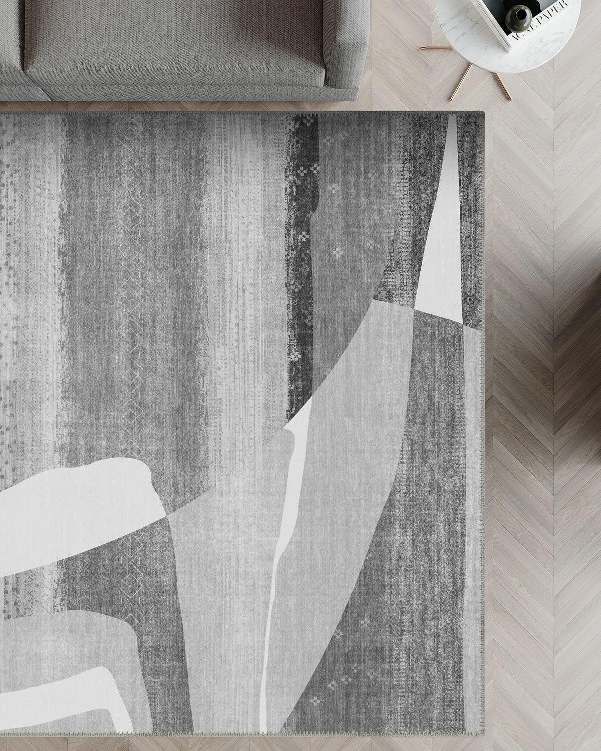 Dax Grey Art Deco Rug