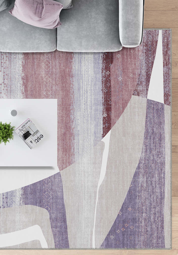 Dax Pink Art Deco Rug