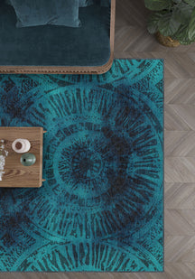 Darielle Teal Boho Rug
