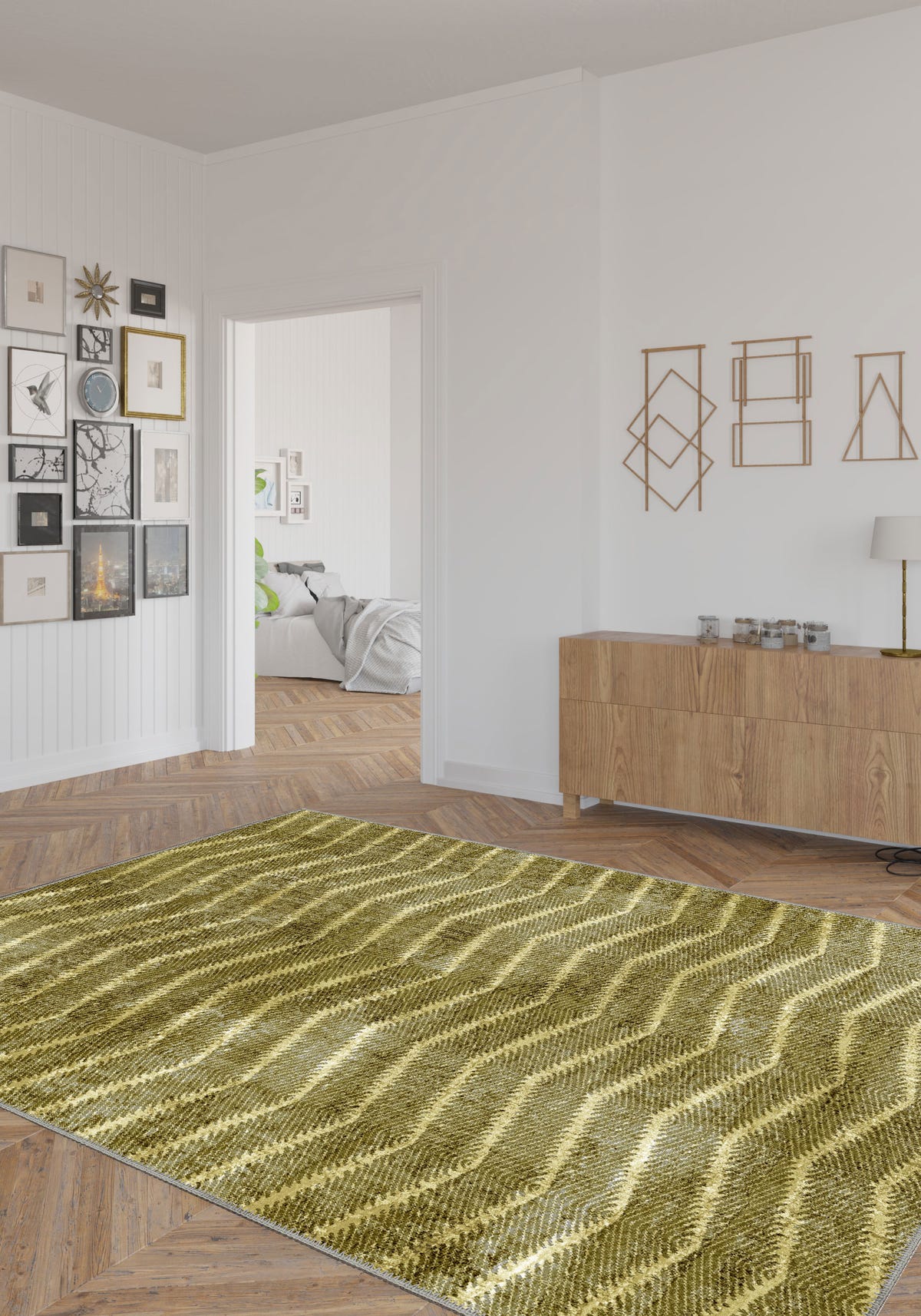 Alice Modern Green Rug