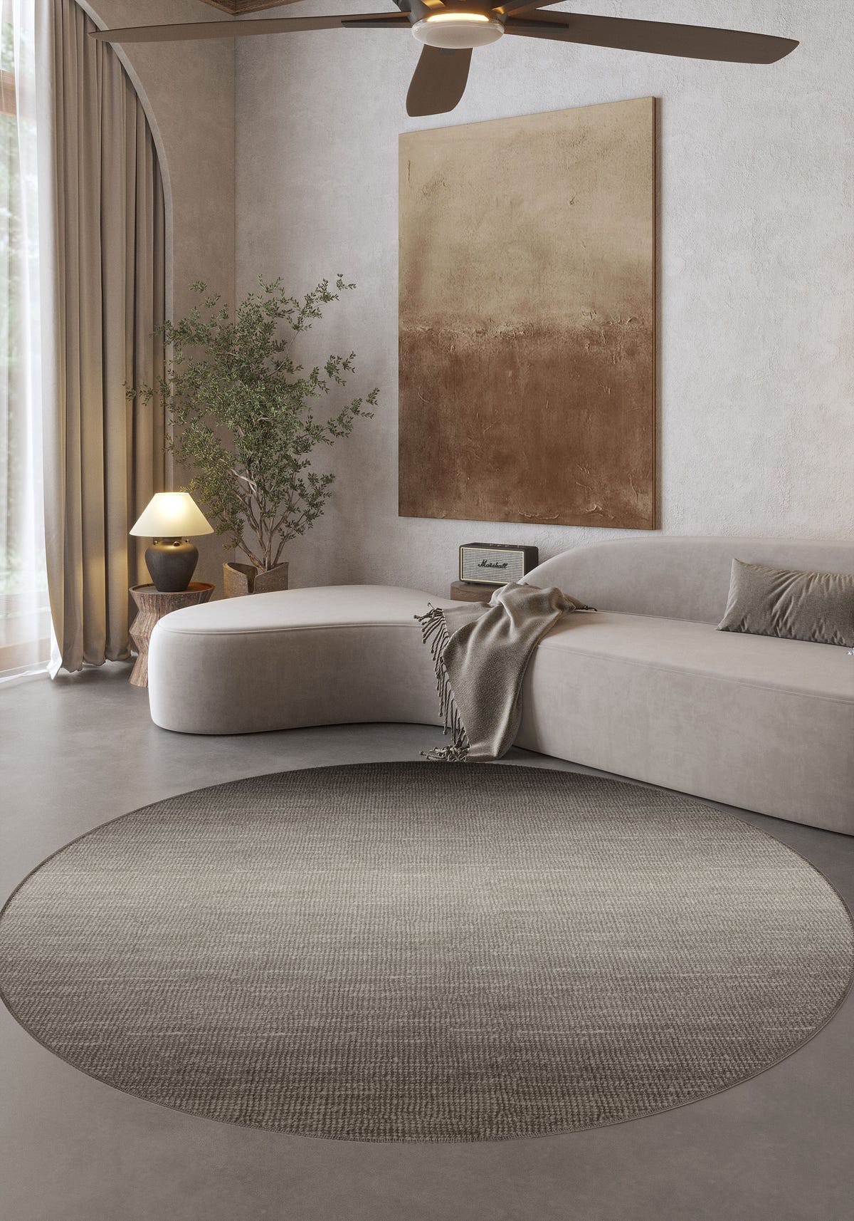 Rilo Brown Ombre Rug