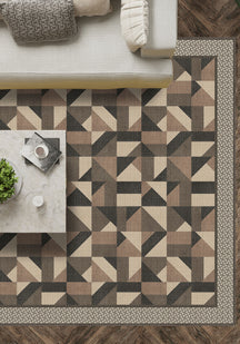 Brooke Brown Geometric Rug