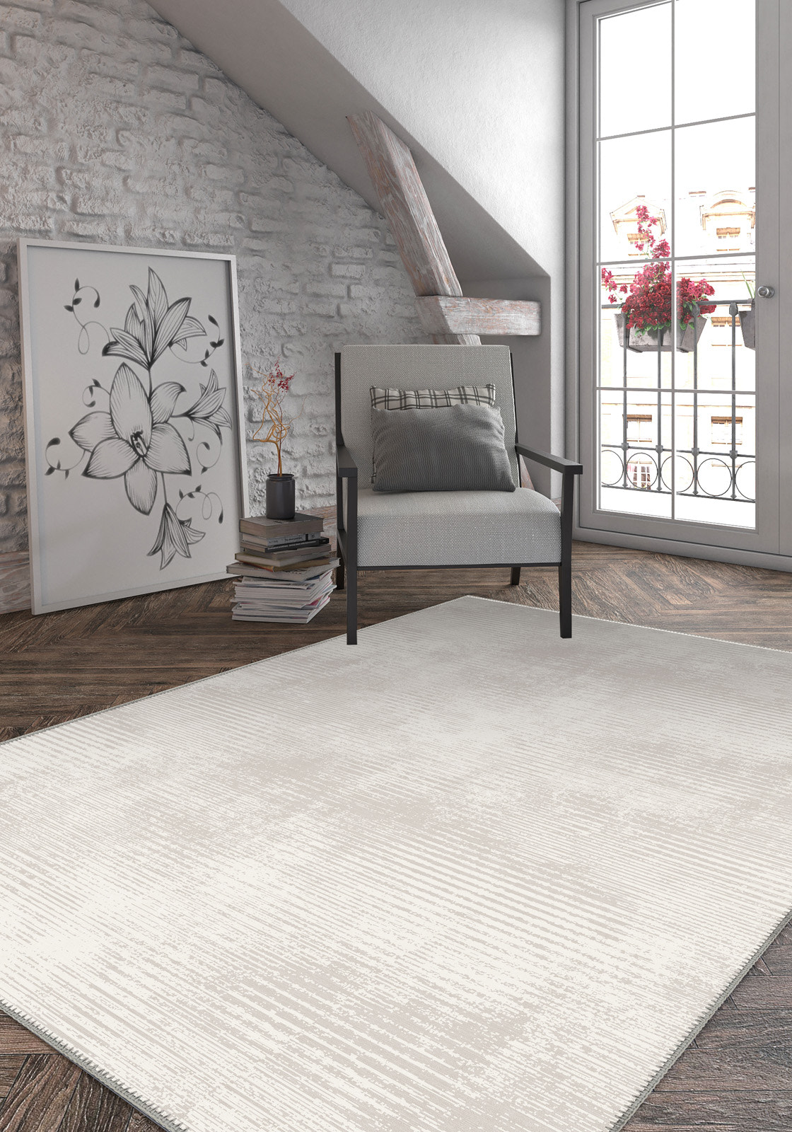 Oliver Cream Modern Rug