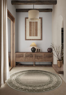 Milona Brown Bordered Rug