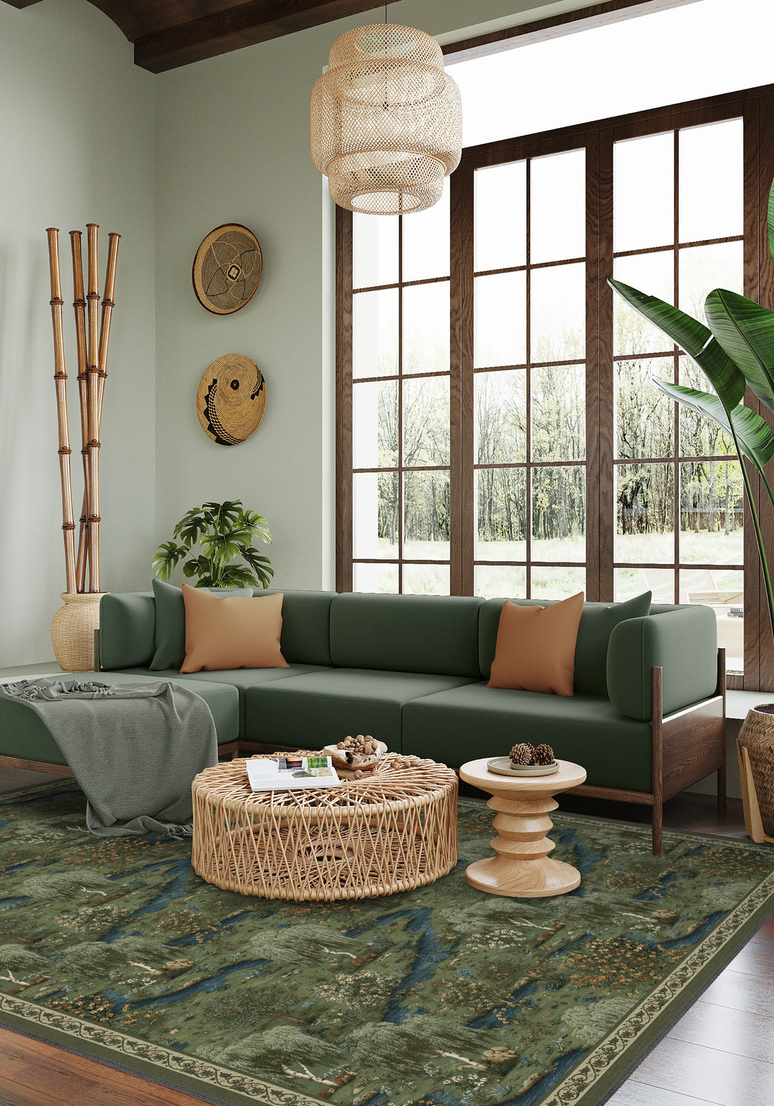 Elowen Forest Washable Rug