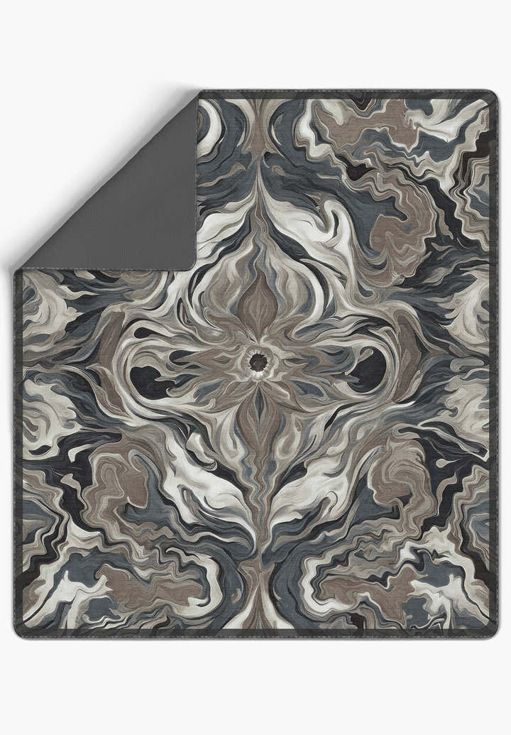 Brynn Grey Abstract Blanket