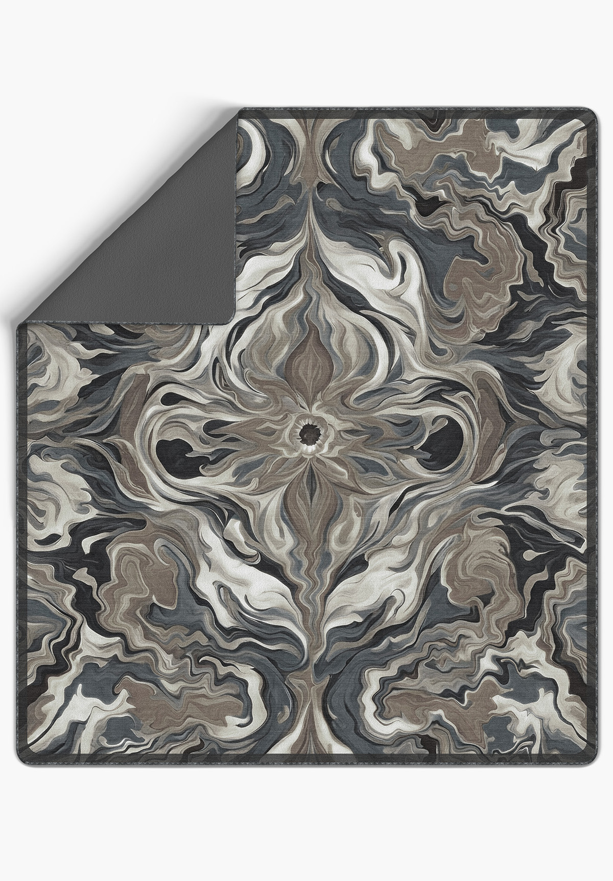 Brynn Grey Abstract Blanket