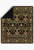 Sylvara Black Green Vintage Blanket