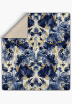 Elaris Blue Floral Blanket