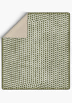 Perrin Sage Green Polka Dot Blanket