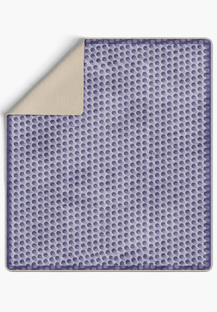 Perrin Polka Dot Purple Blanket
