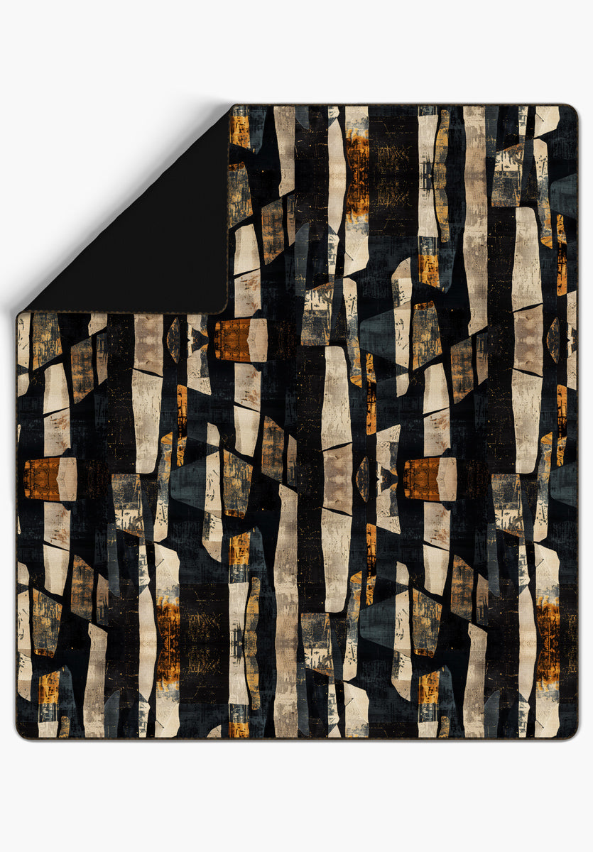 Meliora Abstract Black Blanket