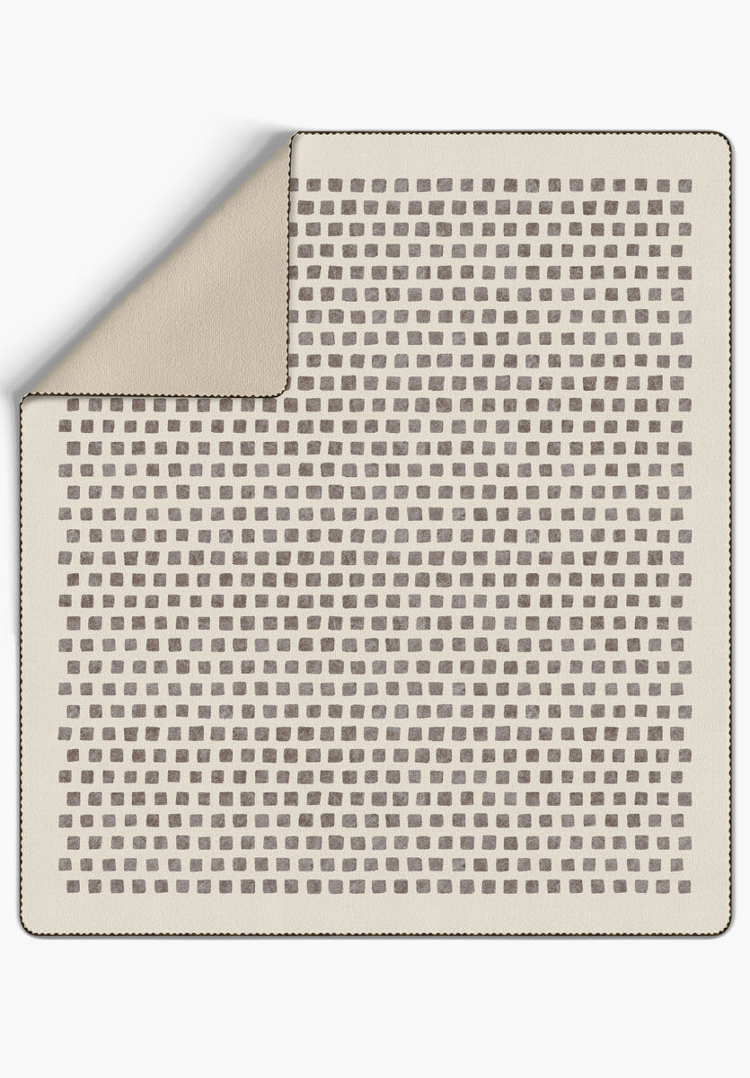 Thalia Beige Blanket Throw