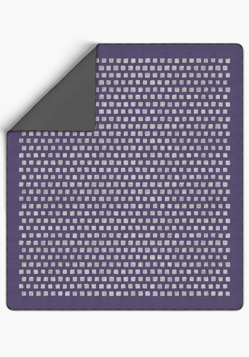 Thalia Purple Blanket Throw