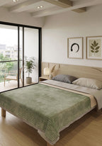 Oliver Sage Green Throw Blanket