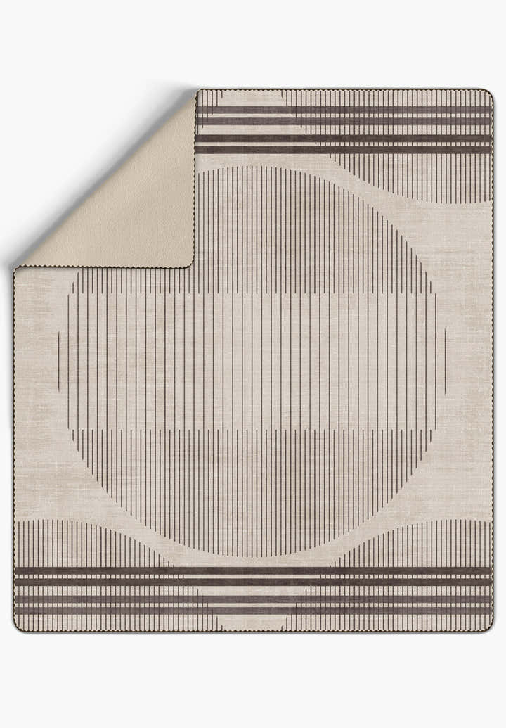 Nathan Geometric Cream Blanket