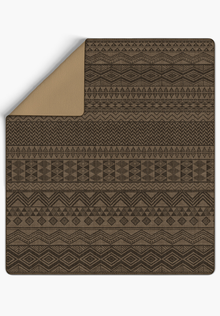 Naya Brown Aztec Blanket