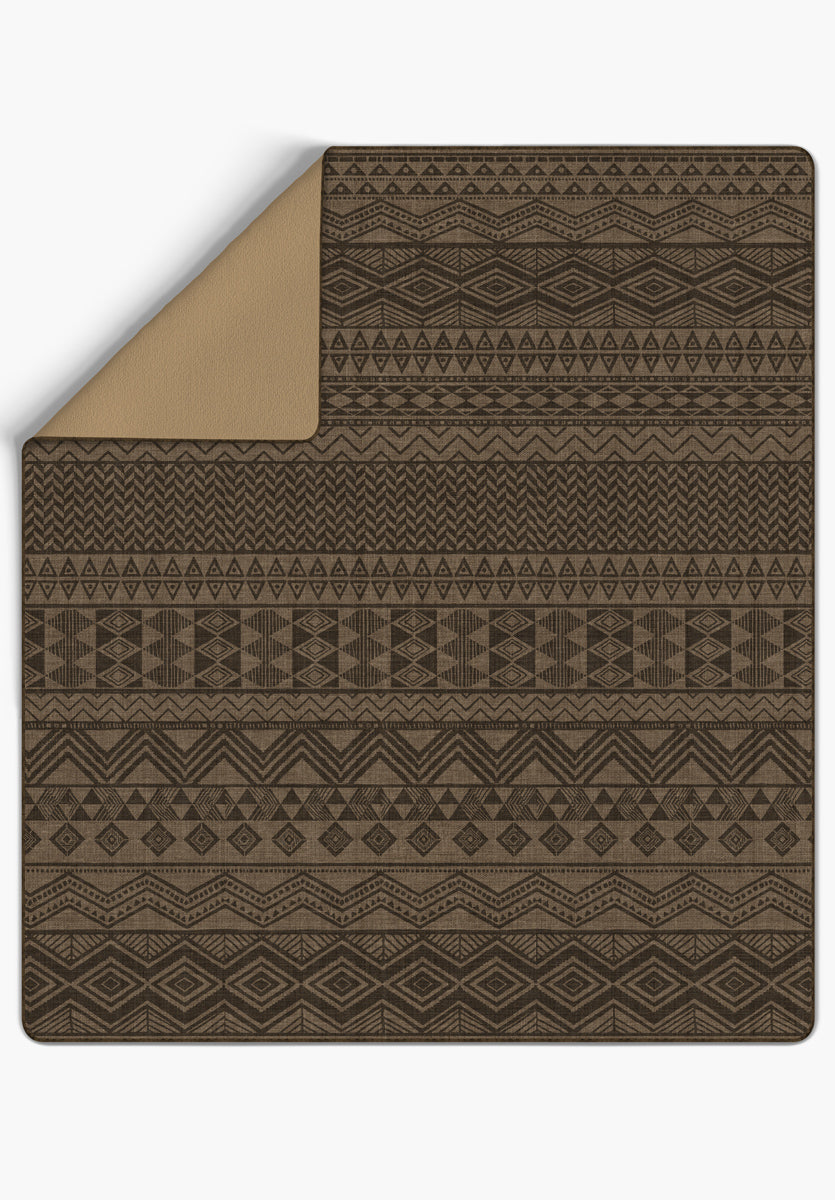 Naya Brown Aztec Blanket