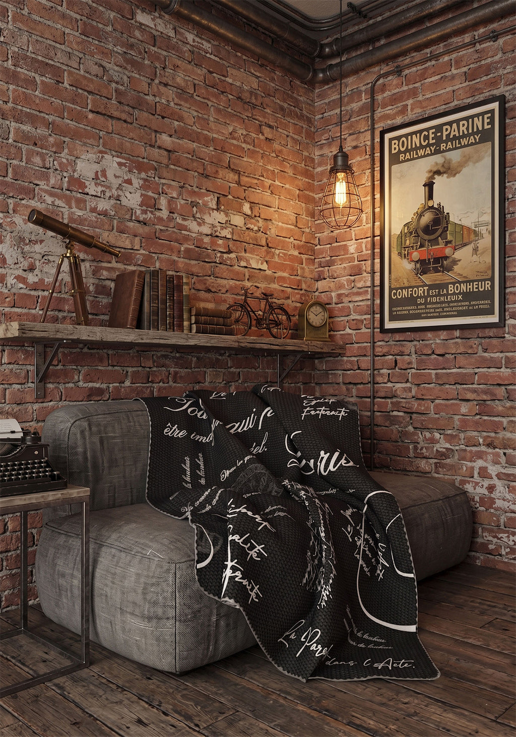 Emeric Parisian Black Blanket