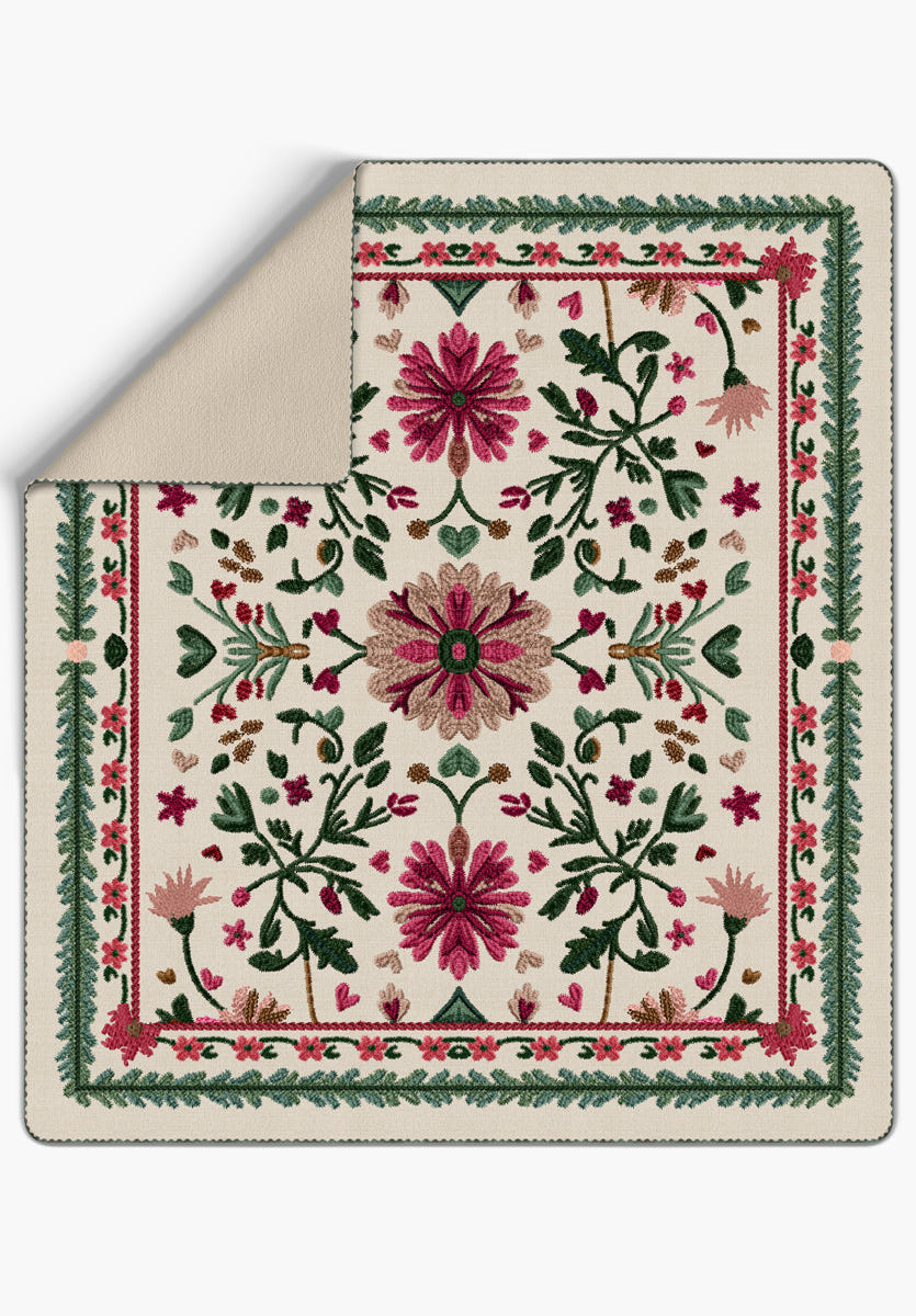 Maribel Colorful Floral Blanket