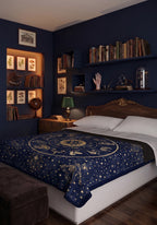 Vega Navy Zodiac Star Blanket