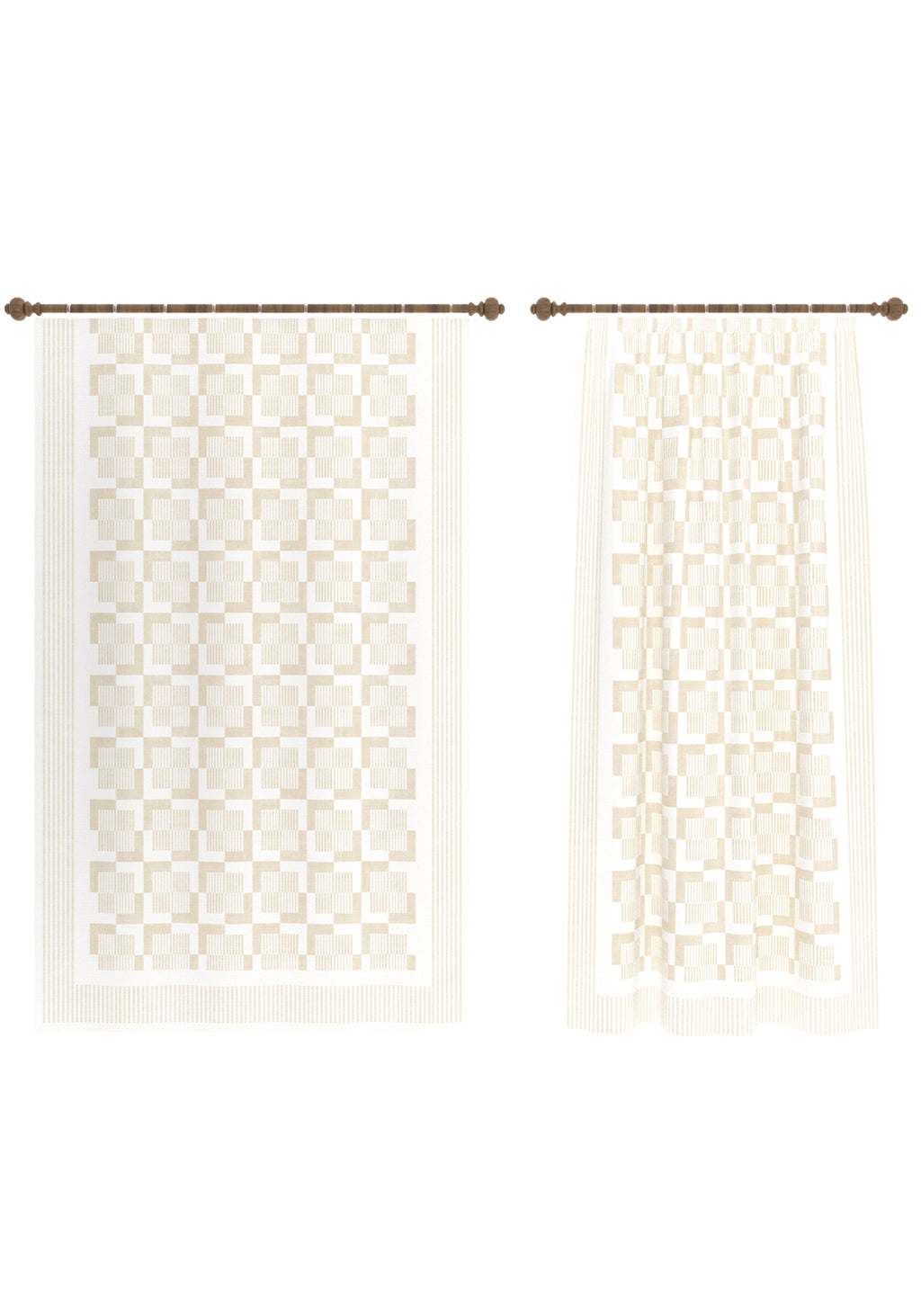 Berylle Ivory Curtain