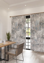 Matthew Blue Grey Curtain