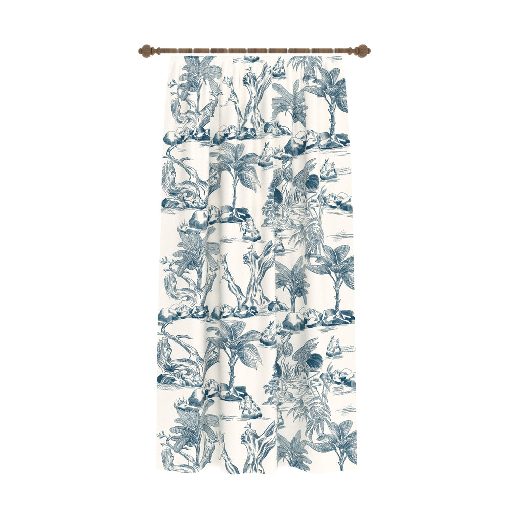 Palmera Tropical Toile Curtain
