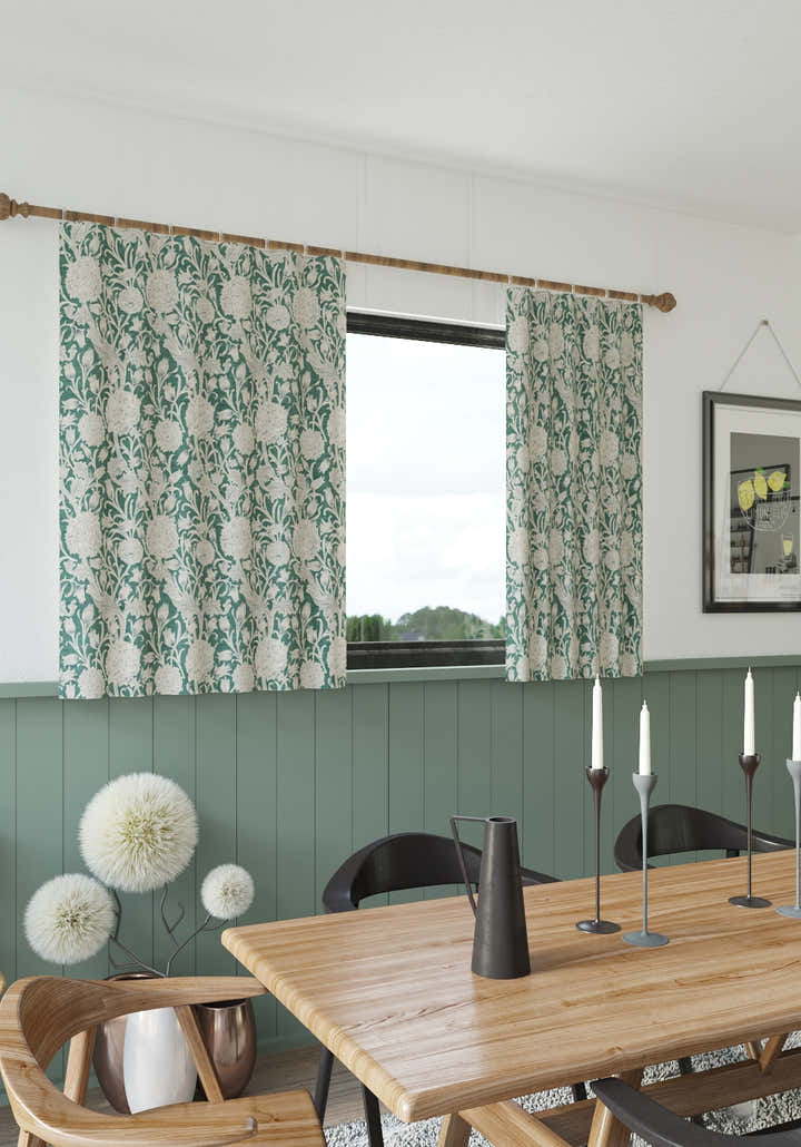 Thalassa Green Farmhouse Curtain