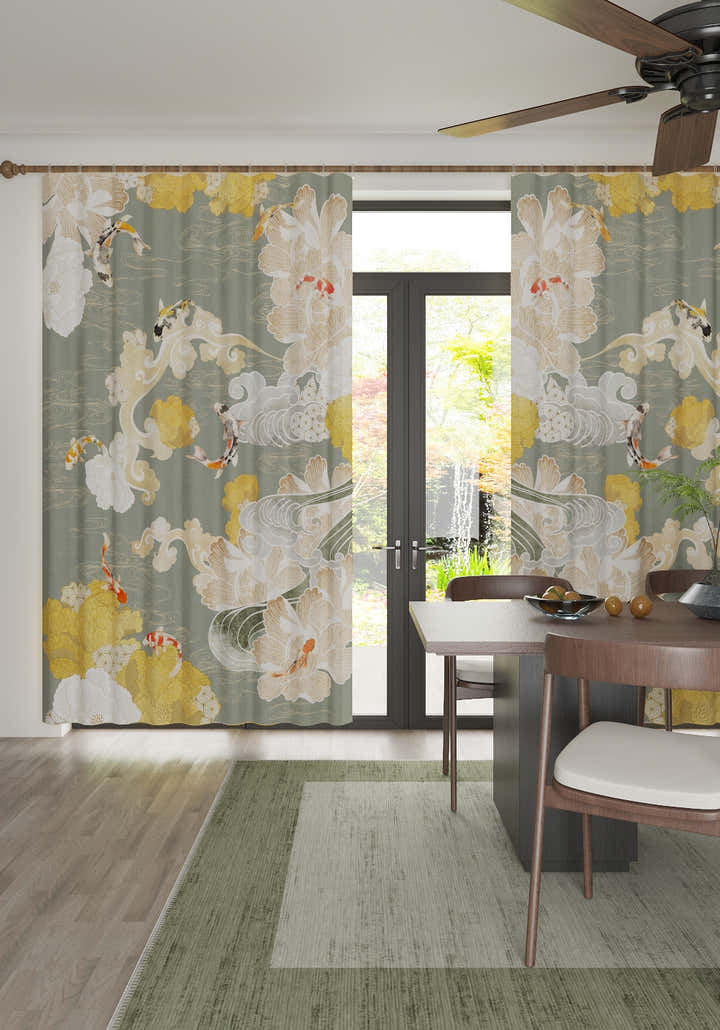 Suki Floral Japanese Curtain