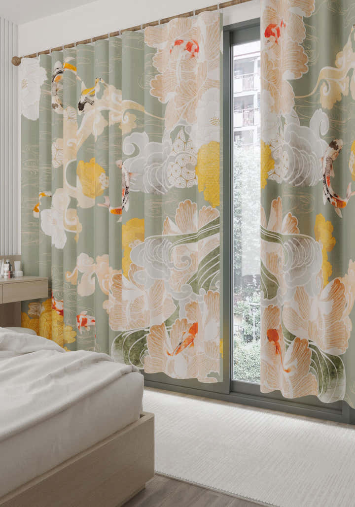 Suki Floral Japanese Curtain