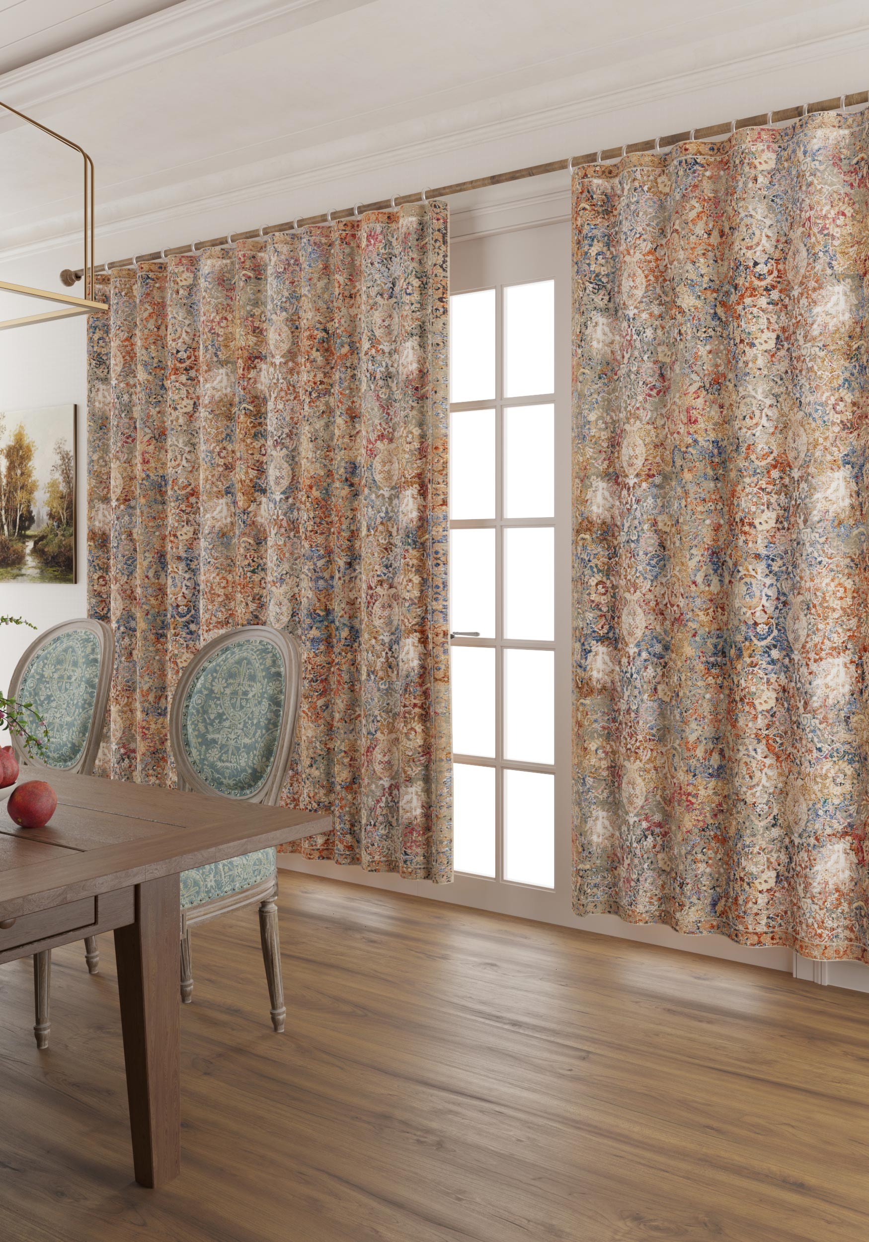 Artemis Paisley Colorful Curtain