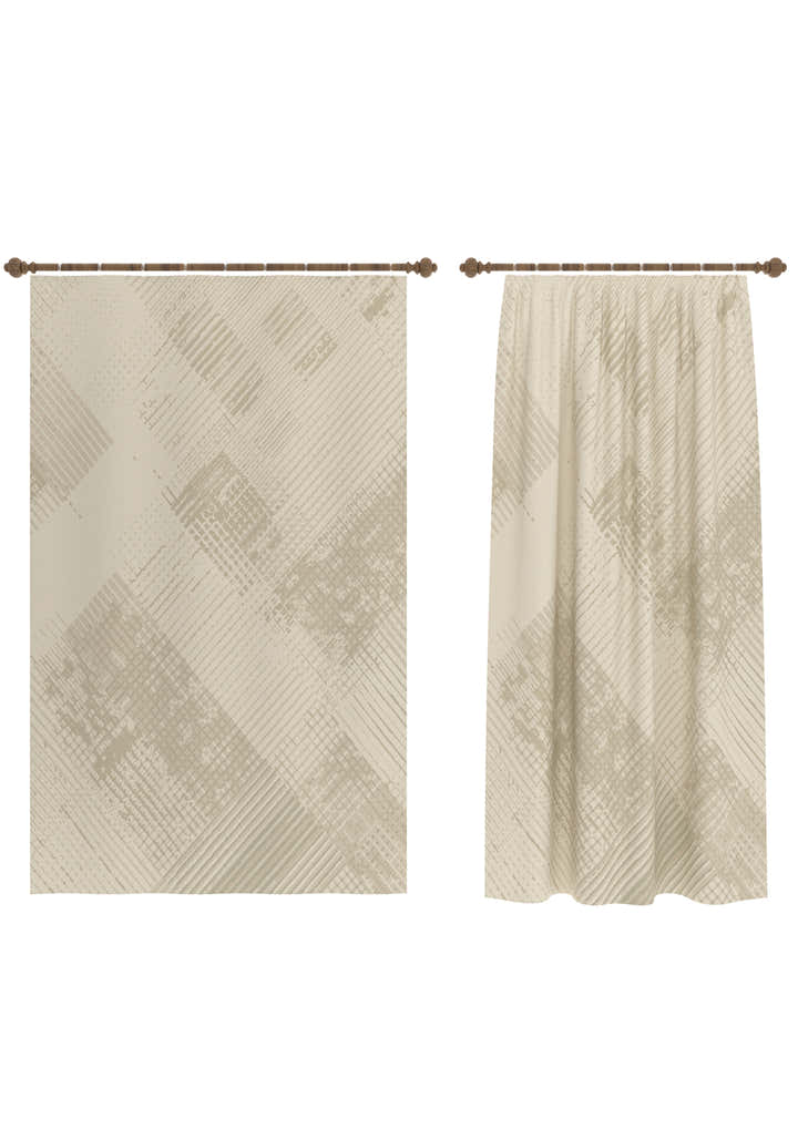 Briar Cream Geometric Curtain