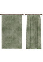 Oliver Modern Sage Green Curtain