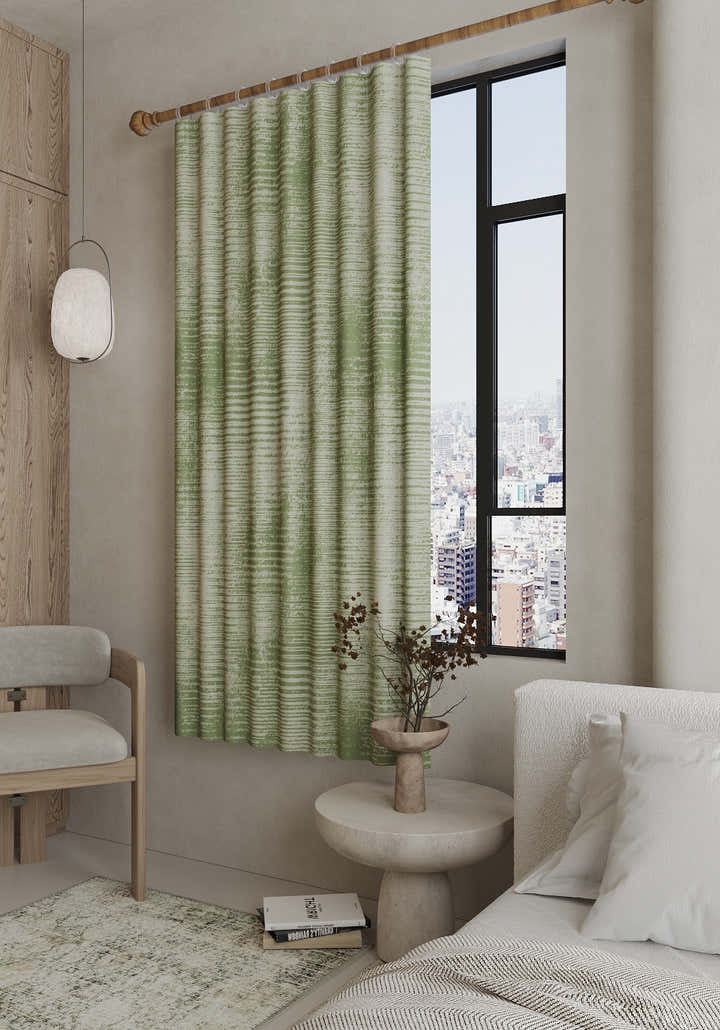 Oliver Modern Sage Green Curtain