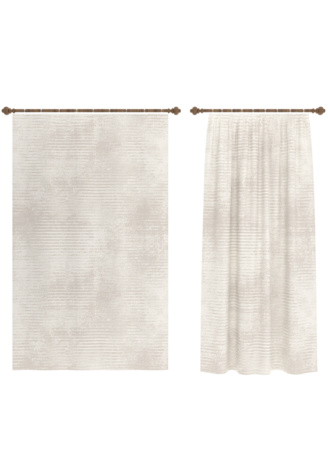 Oliver Modern Cream Curtain