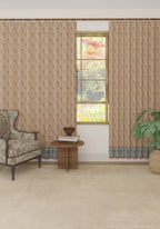 Sanctuaire Beige Floral Curtain