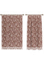 Alder Brown Floral Curtain
